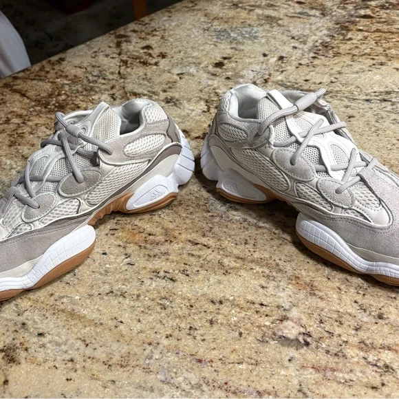 Yeezy 500 Bone/white Adidas Sneakers - Picture 2 of 8